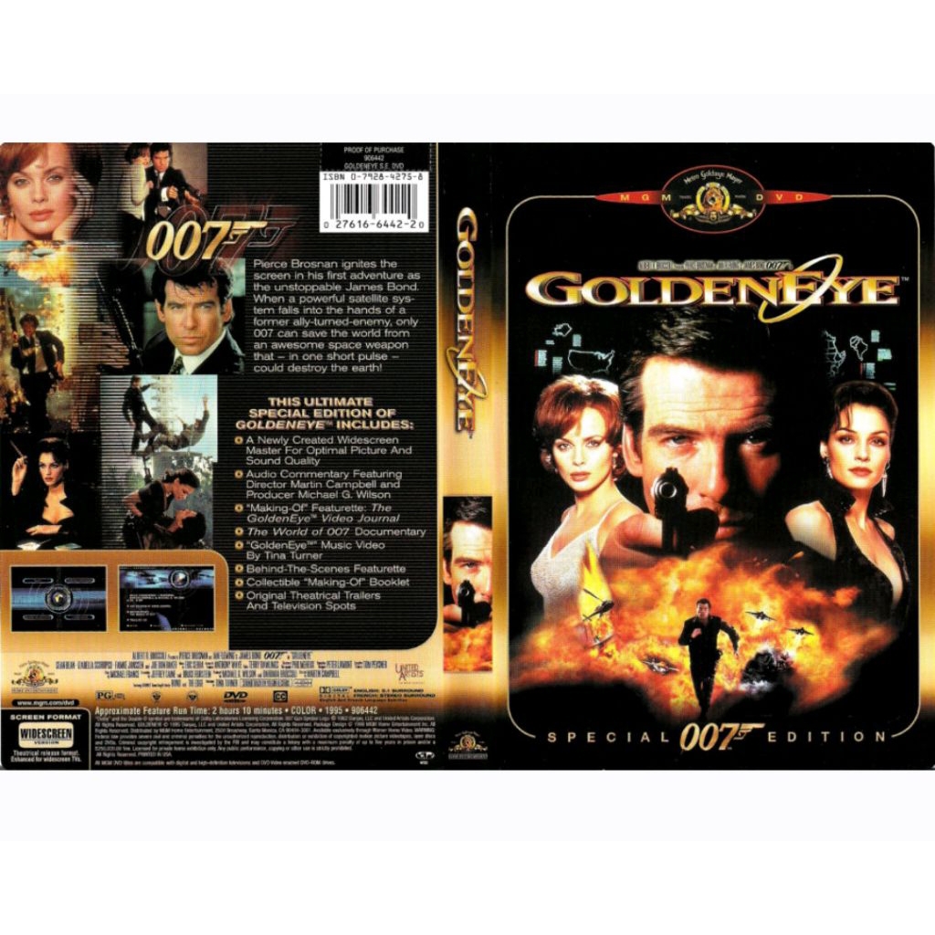 KASET DVD FILEM JAMES BOND 007 GOLDEN EYE