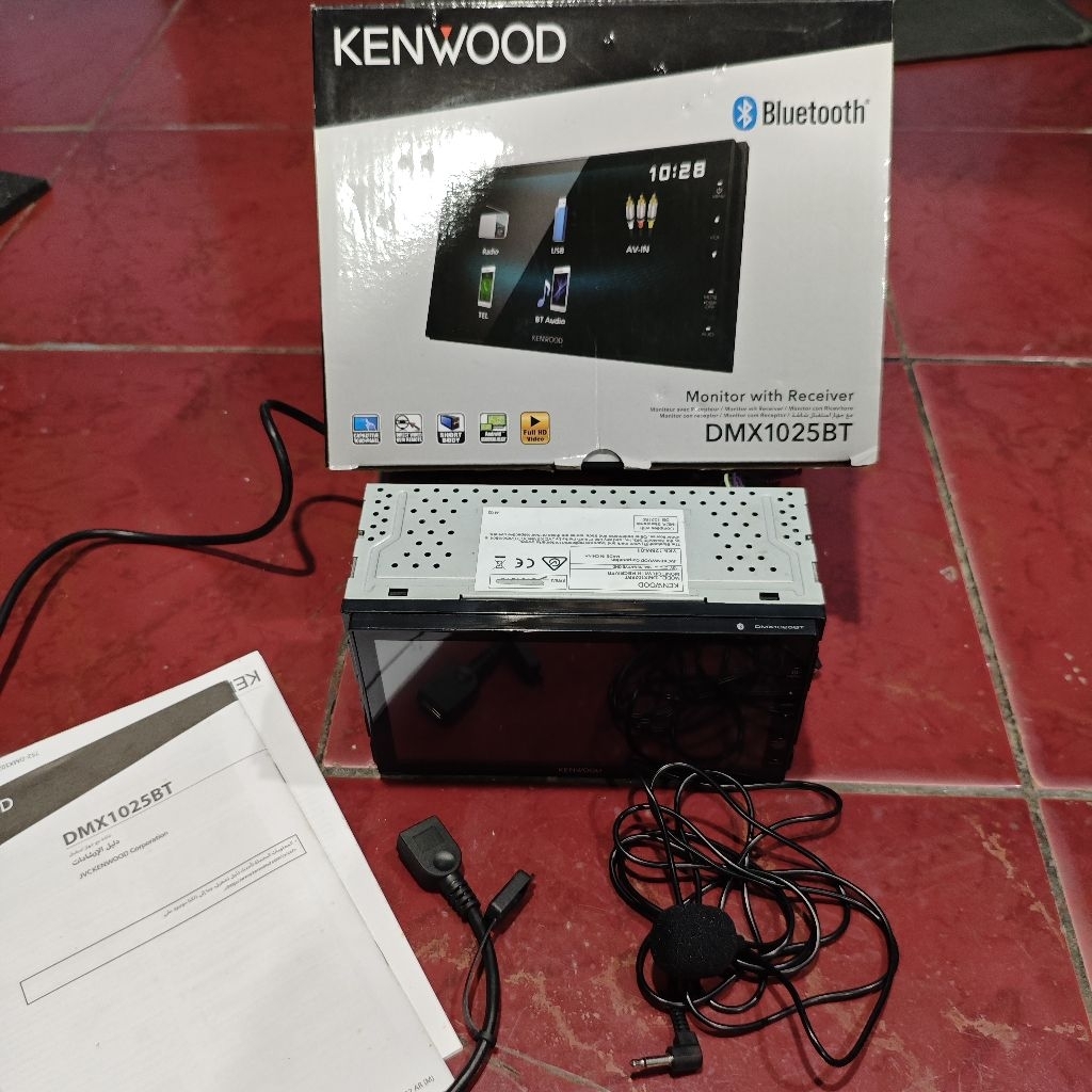Kenwood Head Unit DMX 1025BT Deckless Fullset segel