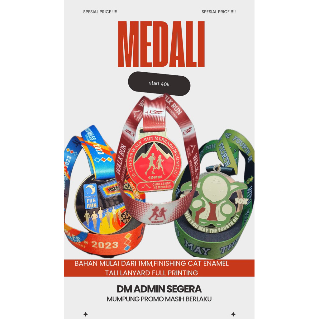 MEDALI, MEDALI RUN, MEDALI LOGAM, MEDALI LARI, MEDALI CUSTOM
