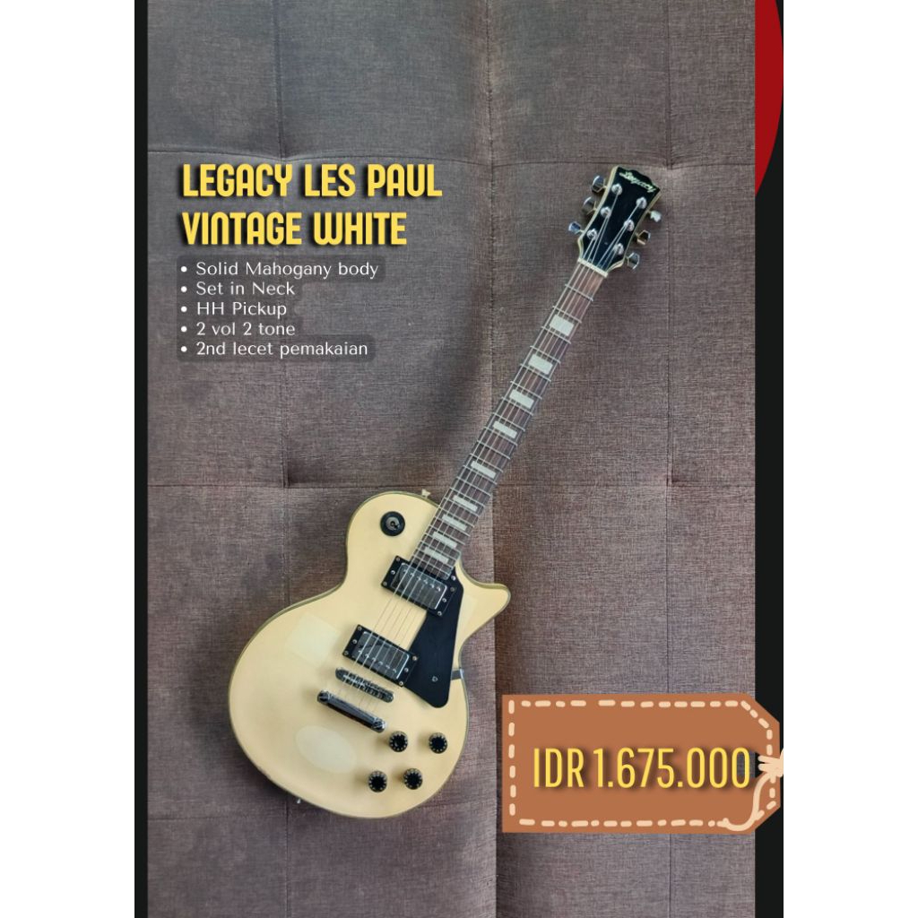legacy les paul vintage white plus admin 10%