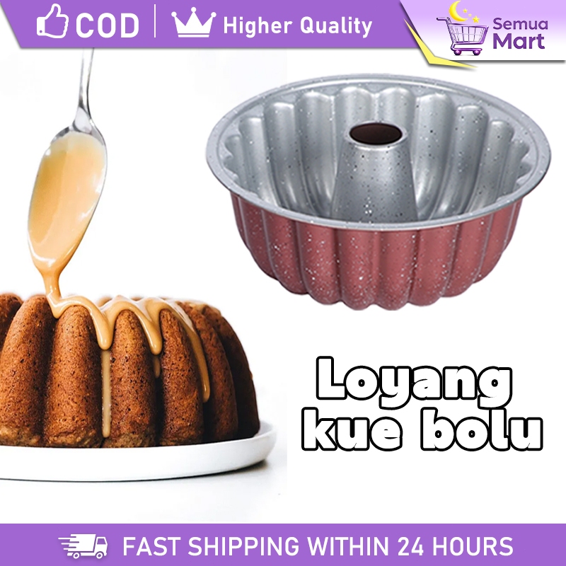 Loyang Kue Bolu Classic - Loyang Marmer Cake Elegant, Anti Lengket, Loyang Sultan
