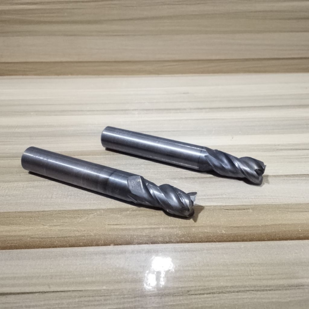 Endmill 9.8mm Carbide 3 flute bor fais 9.8 mm 3f Seken mulus