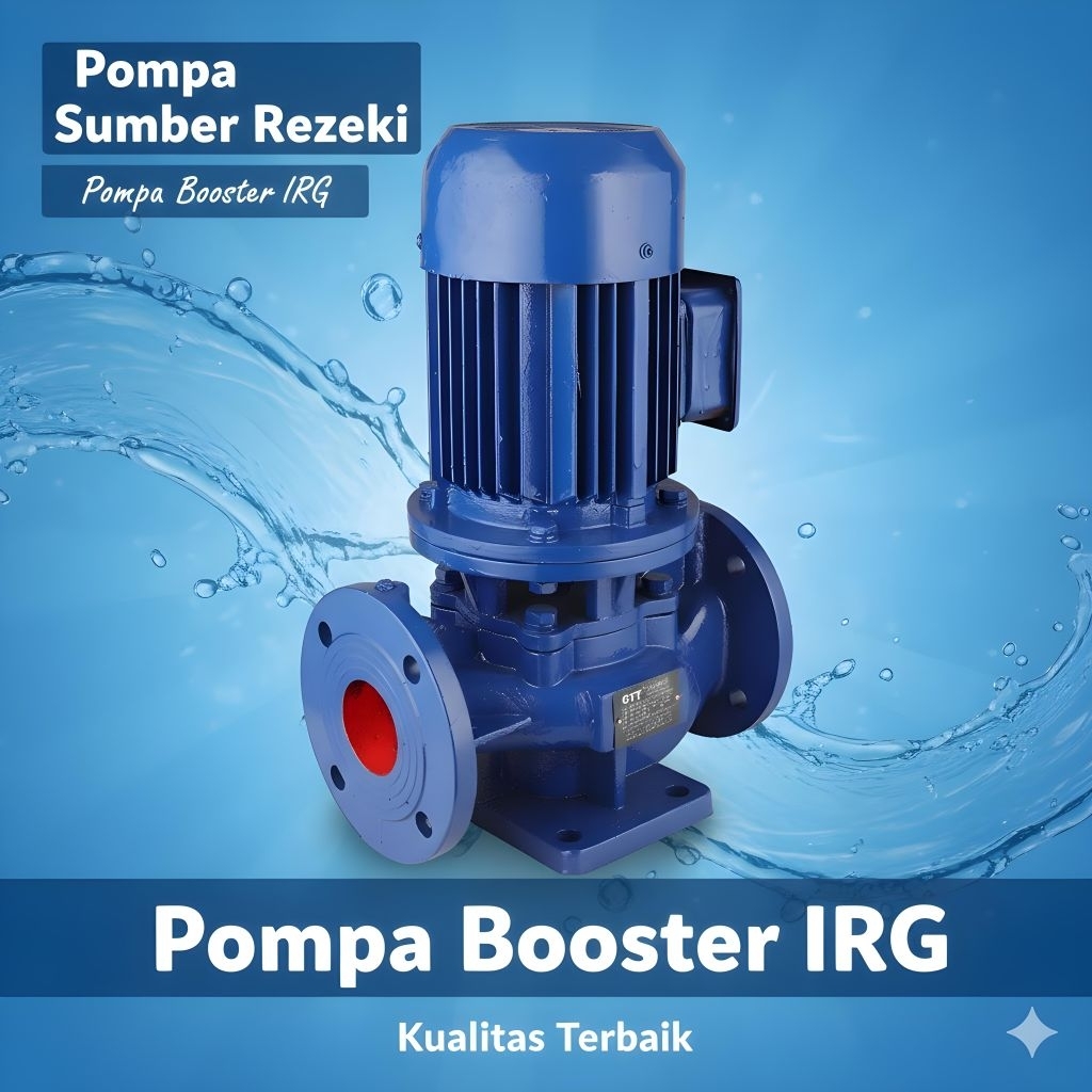 Pompa booster pompa pendorong air 1 Hp 380V pompa transfer khusus industri