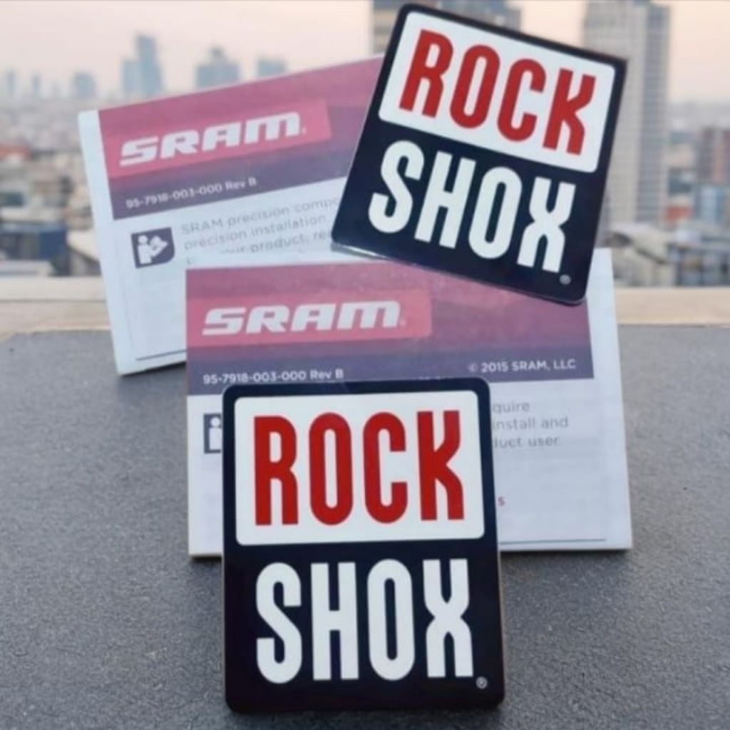 Sticker Fork Rock Shox Original stiker fork sepeda MTB rockshox