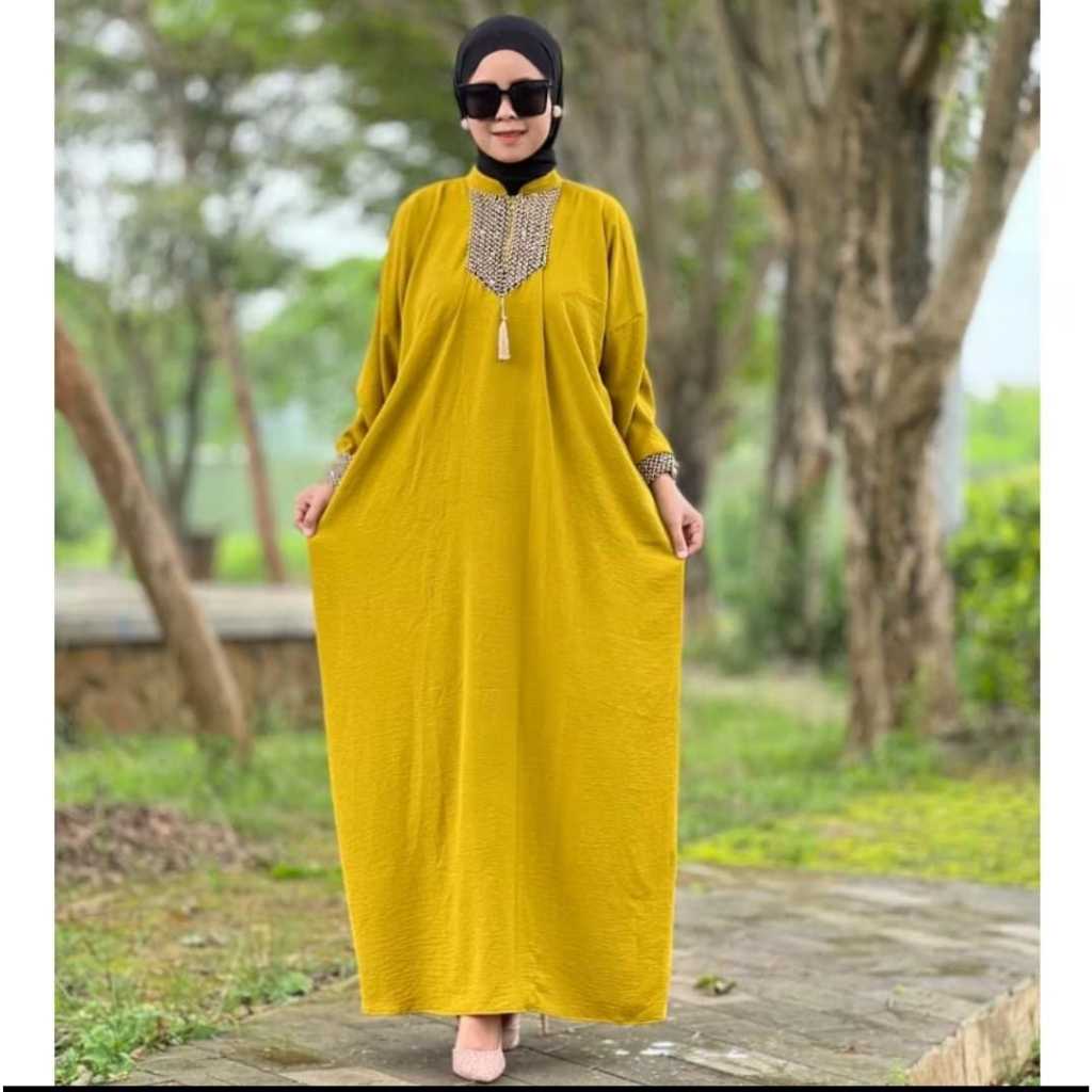 TERBARU NEW Gamis Kaftan Modern//Gamis Sultan Renda Mewah