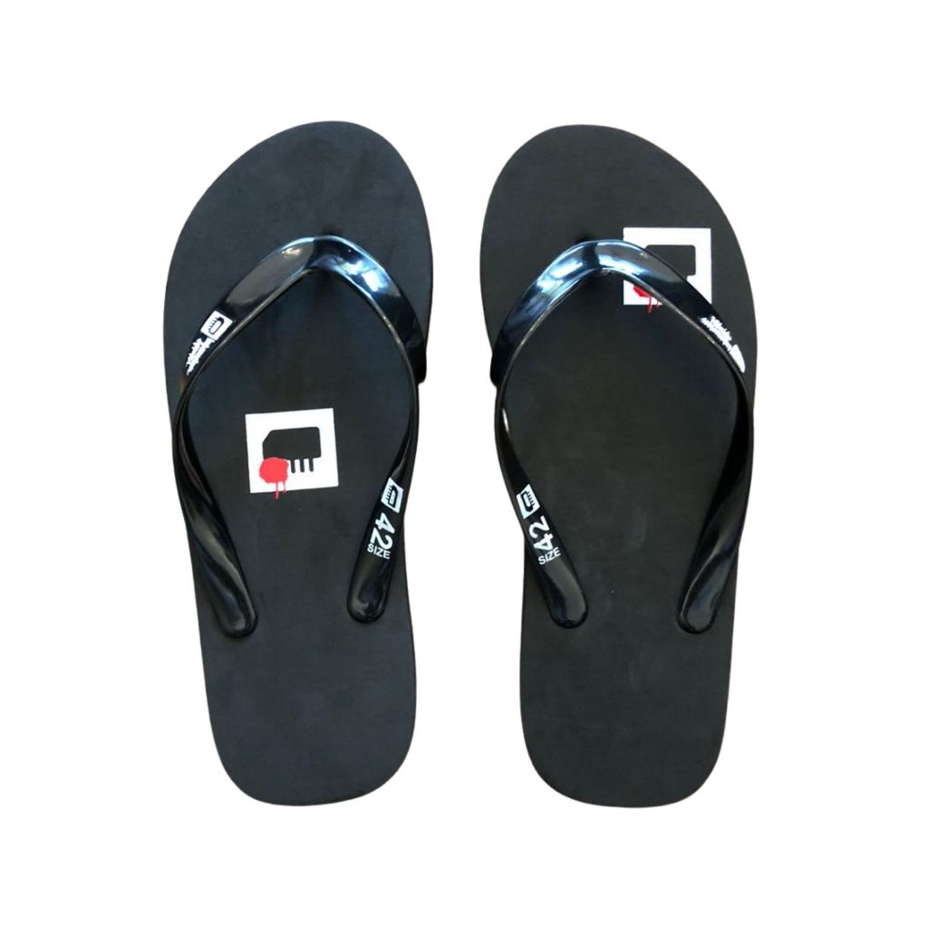 Blackid Sandal Jepit Spon Pria Red Splash