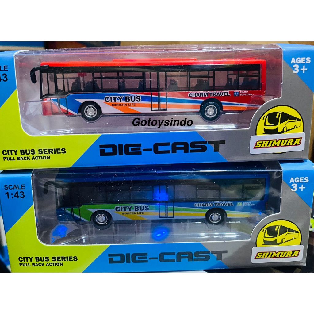 Diecast Metal Bus / Diecast Miniatur Bis Mobil Minan Anak 632-34