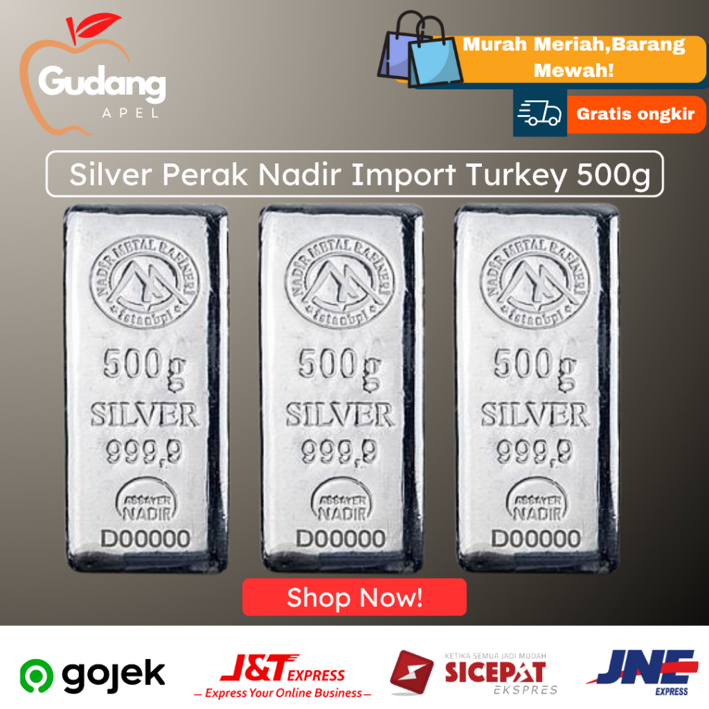 Silver Perak Batangan Nadir import turkey - 500g