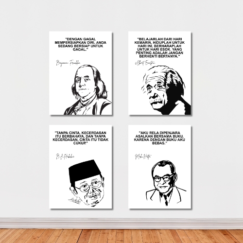 Walldecor Quote Motivasi | Hiasan Dinding Kata-Kata Bijak | Poster Estetik Dekorasi Kamar Tidur KODE