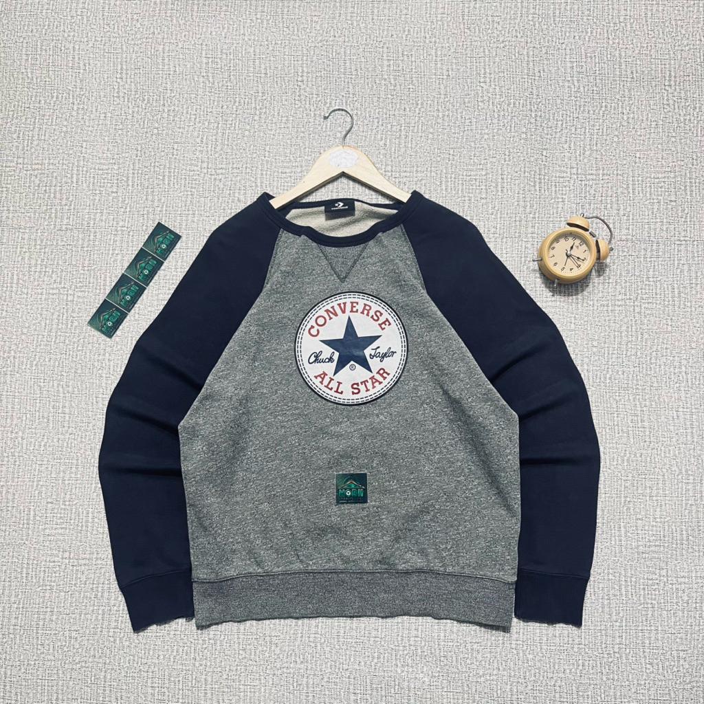 Crewneck Converse Brand Original 088 Size L | Tracktop | Jacket | Bomber | Hoodie | Outdoor | Atasan