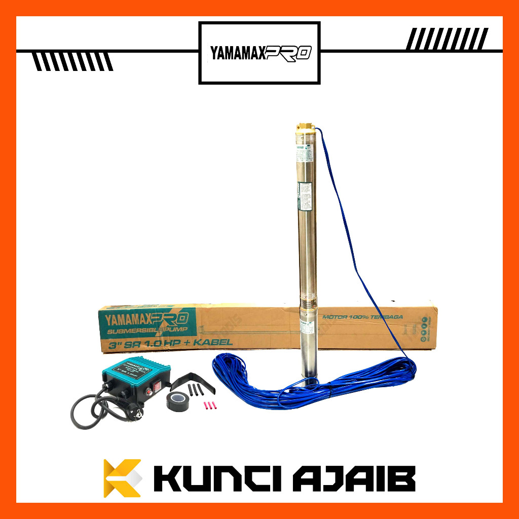 YAMAMAX PRO 3" SR Pompa Satelit 1.0 HP Sible Submersible Sumur Bor