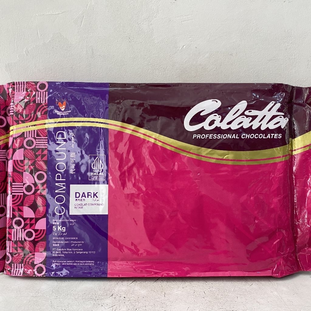 Colatta DARK 5 kg chocolate compound | colatta dark cokelat | cokelat colatta