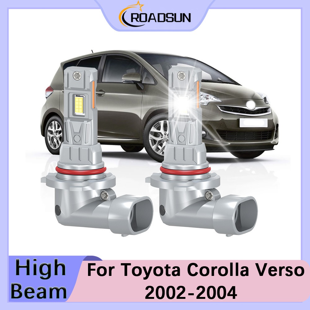 [For Toyota] Corolla Verso 2002-2004 2PCS LED Lampu Depan Mobil Super Bright 180W 20000LM 6000K Caha