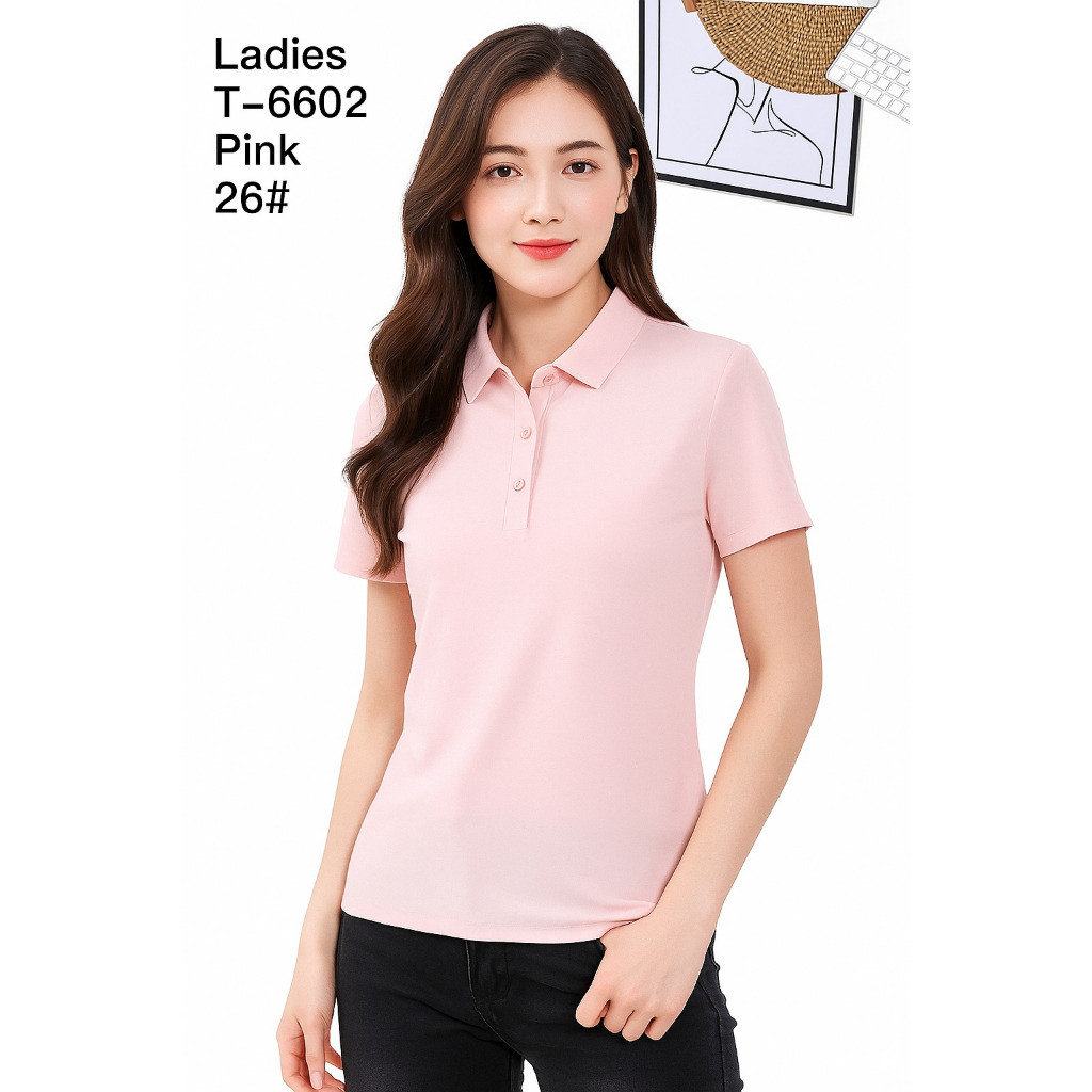 Kaos POLO KERAH WANITA Dryfit polos Seamless icesilk baju olah raga  Golf baju kerah pria custom bor