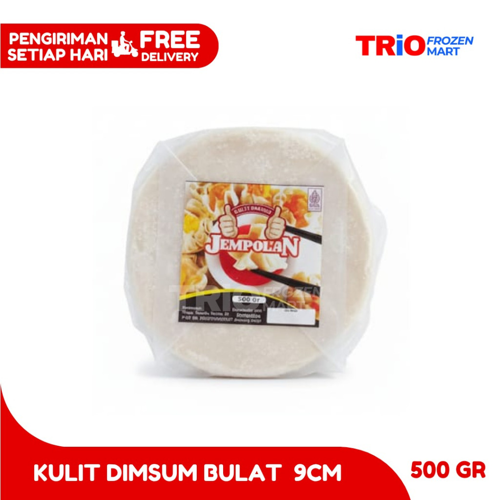 Kulit Dimsum / Siomay / Pangsit Bulat tipis Halal 9cm