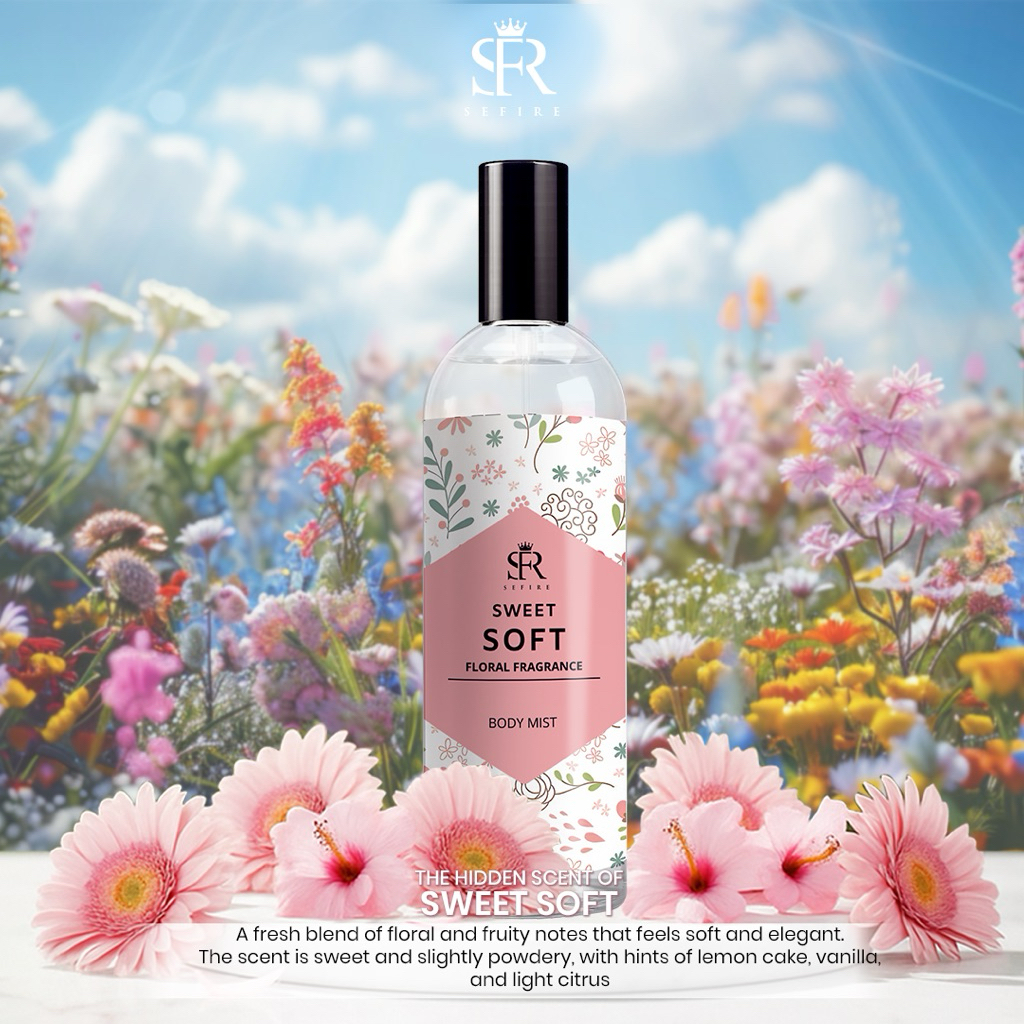 Parfum Body Mist Wanita Sefire 100ml – Wangi Lembut Premium | Tahan Lama 8 Jam | BPOM