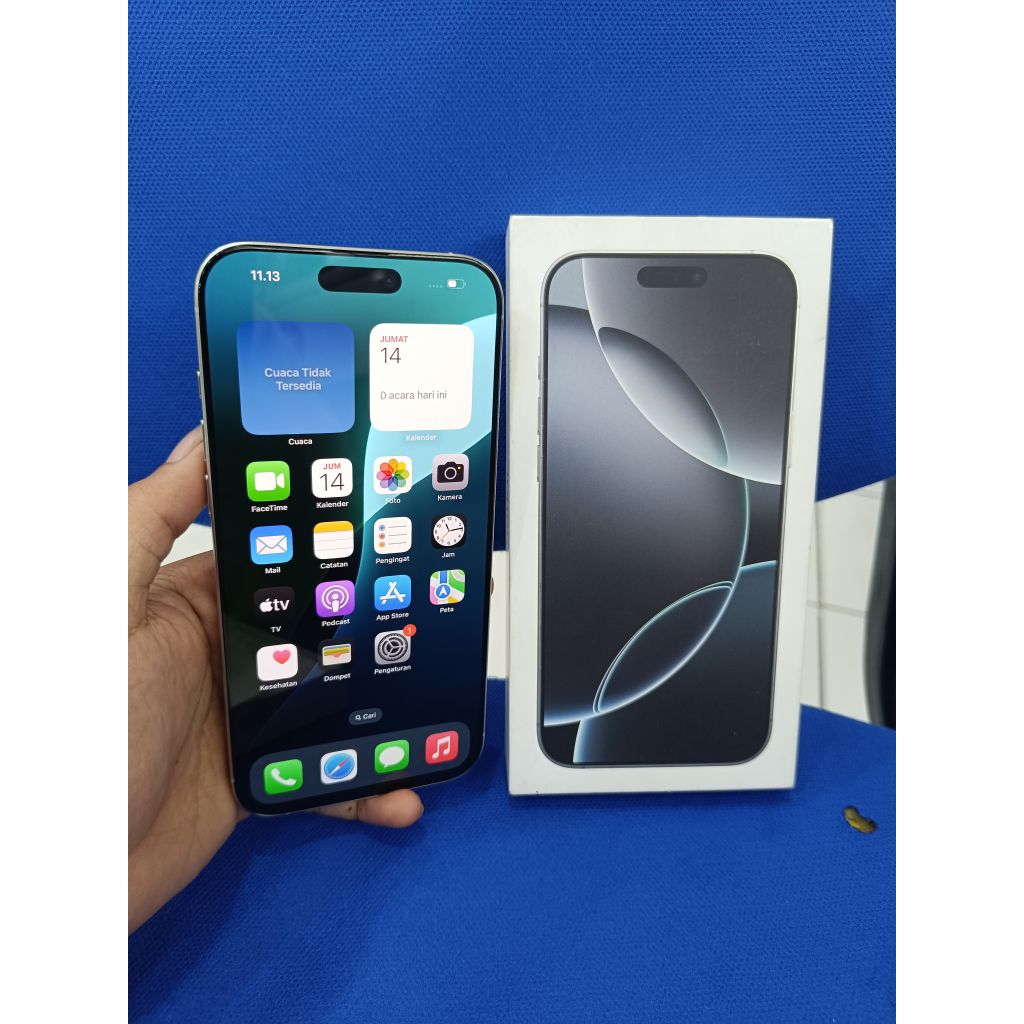 IPHONE 16 PRO MAX 512 IBOX BH 100% CC 0 BARU AKTIFASI AJA