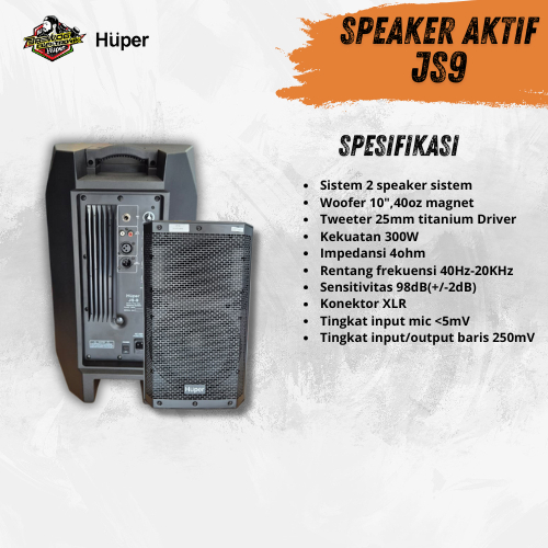 JS-9 SPEAKER AKTIF HUPER BARCLAY