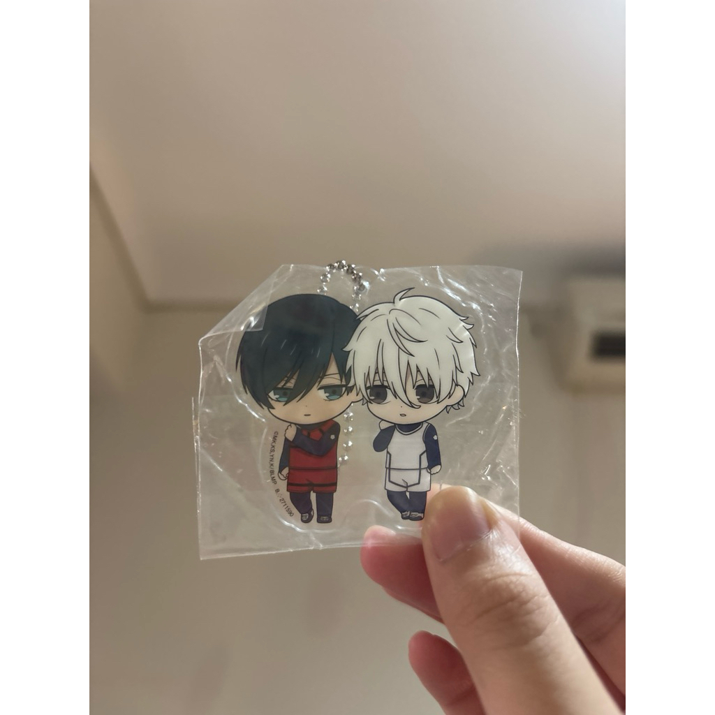 [READY STOCK] Blue Lock Rin Itoshi & Nagi Seishirou Keychain OFFICIAL