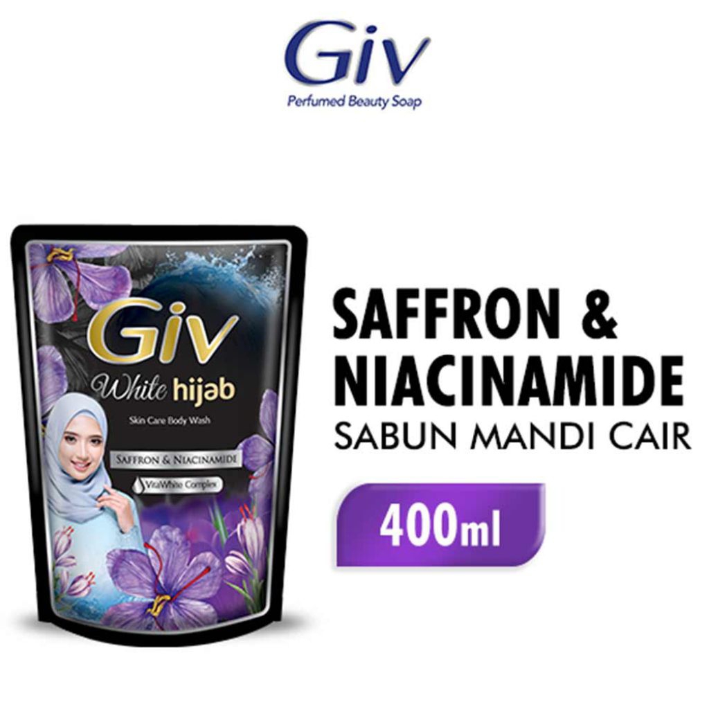 Giv Sabun Mandi Cair White Hijab 400 ml