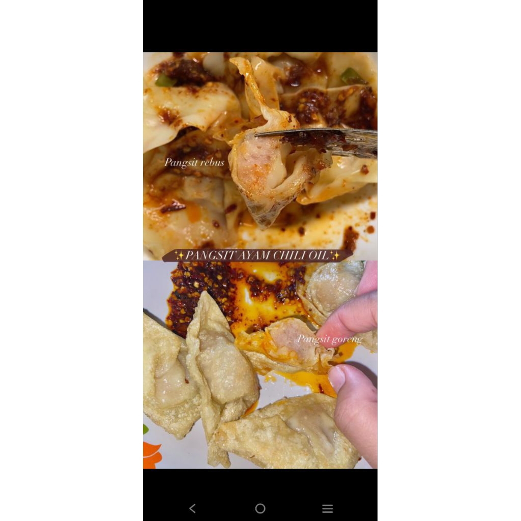 pangsit ayam chili oil