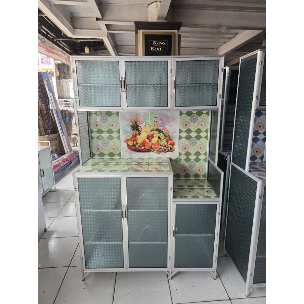 RAK PIRING ALUMINIUM 3 PINTU