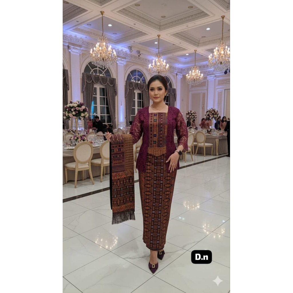 Kebaya Set atasan katun tumtuman
