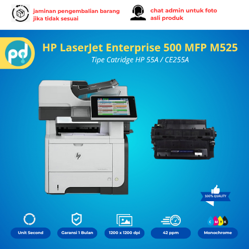 Printer HP LaserJet Enterprise 500 MFP M525 Bekas | Multifungsi Scan Copy Duplex