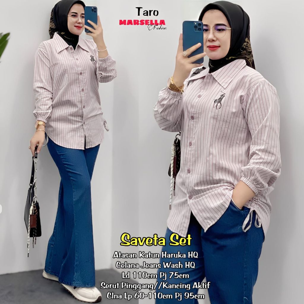 Setelan Wanita Terbaru Saveta Setelan By Marsella Fashion