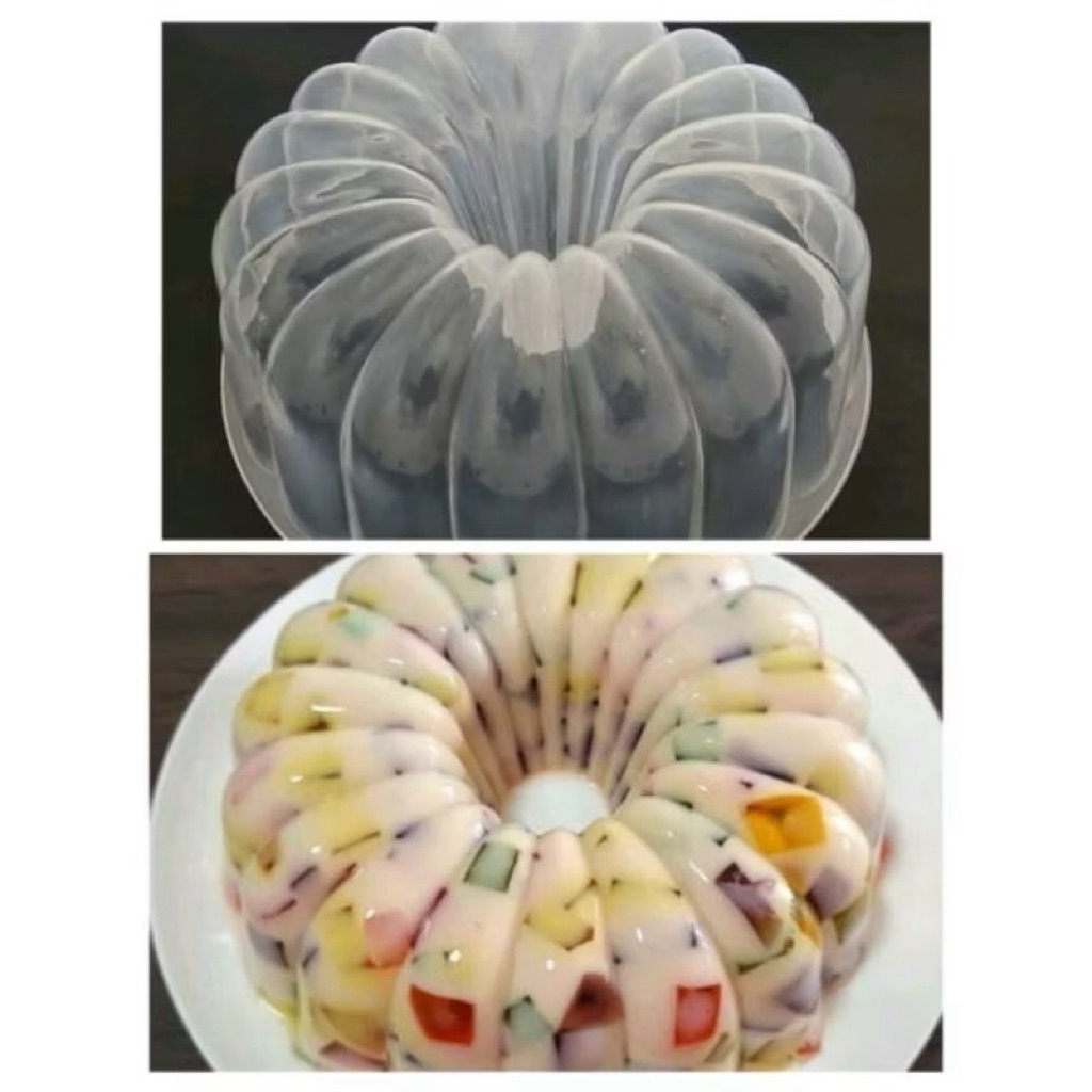 CETAKAN PUDING SALUR BAHAN PLASTIK DIAMETER 24cm