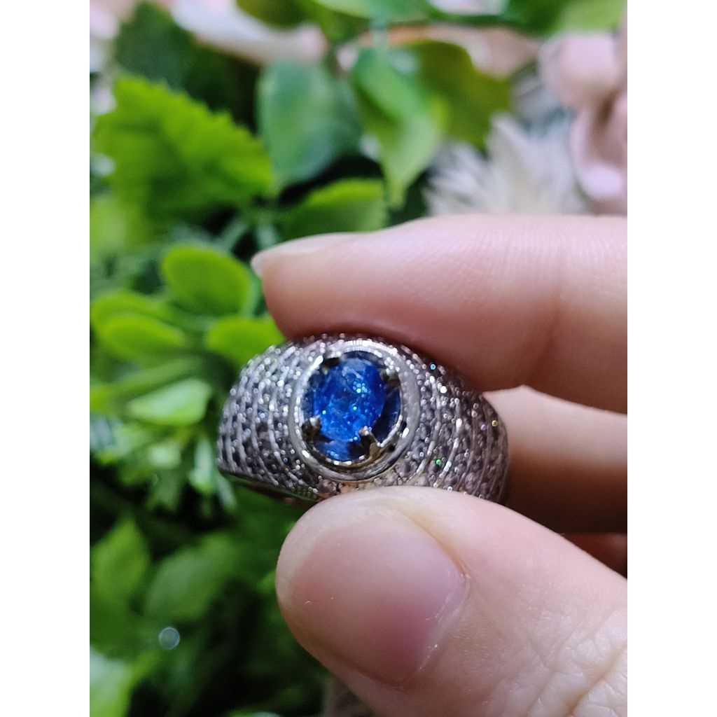 Natural Blue Sapphire Srilanka 0,94ct Heat Only Memo MRI