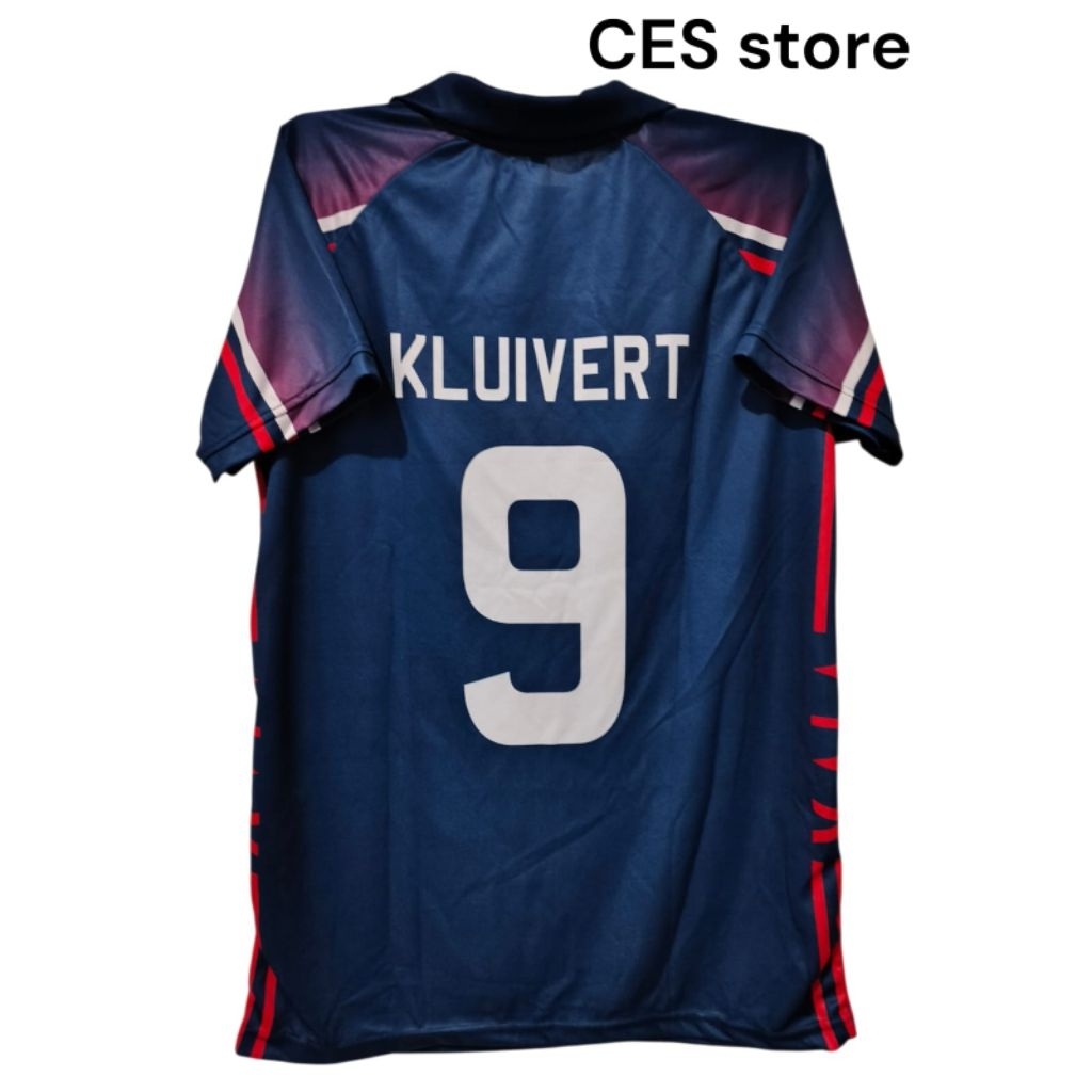 jersey baju bola retro ajax amsterdam kluivert sport