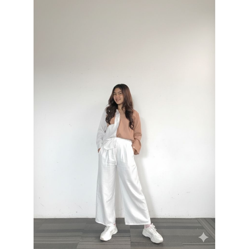 celana kulot rayon twill