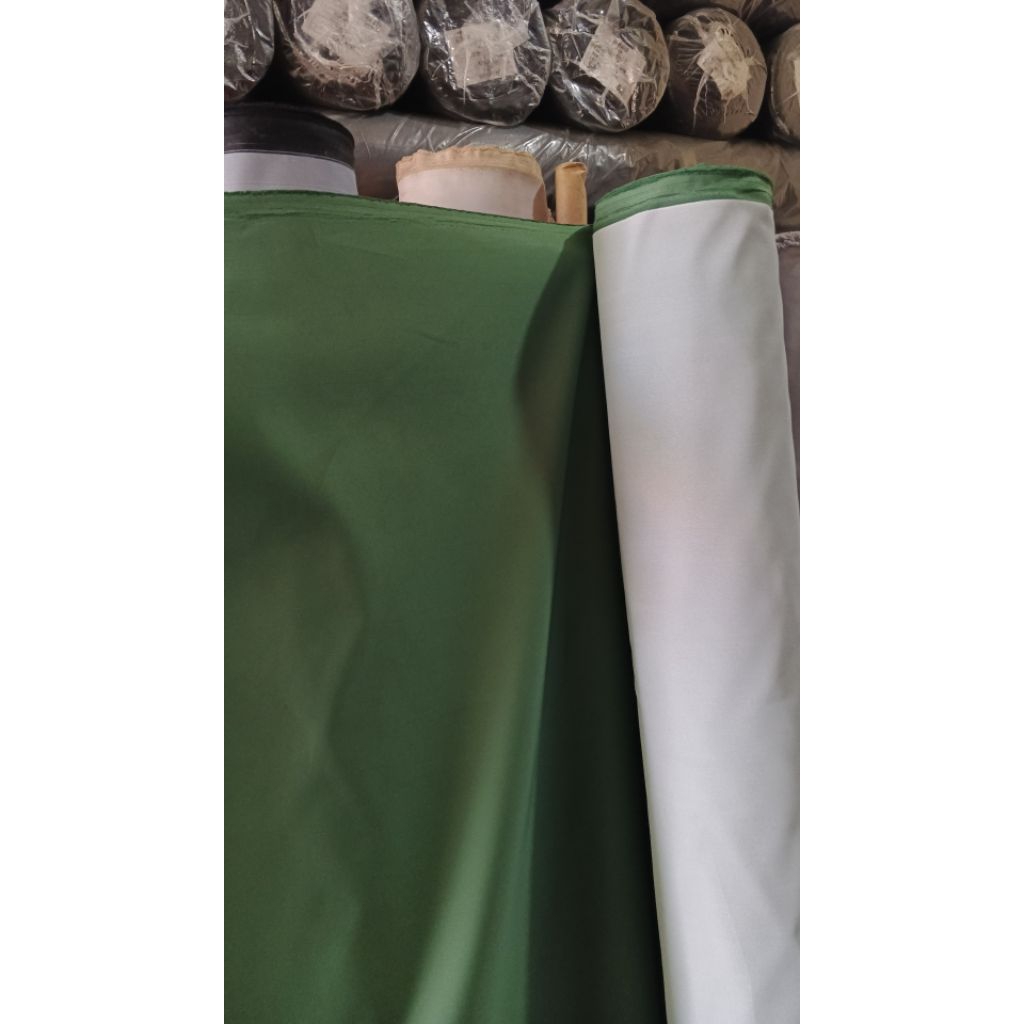 taslan milky waterproof kain tebal arahan jaket tas