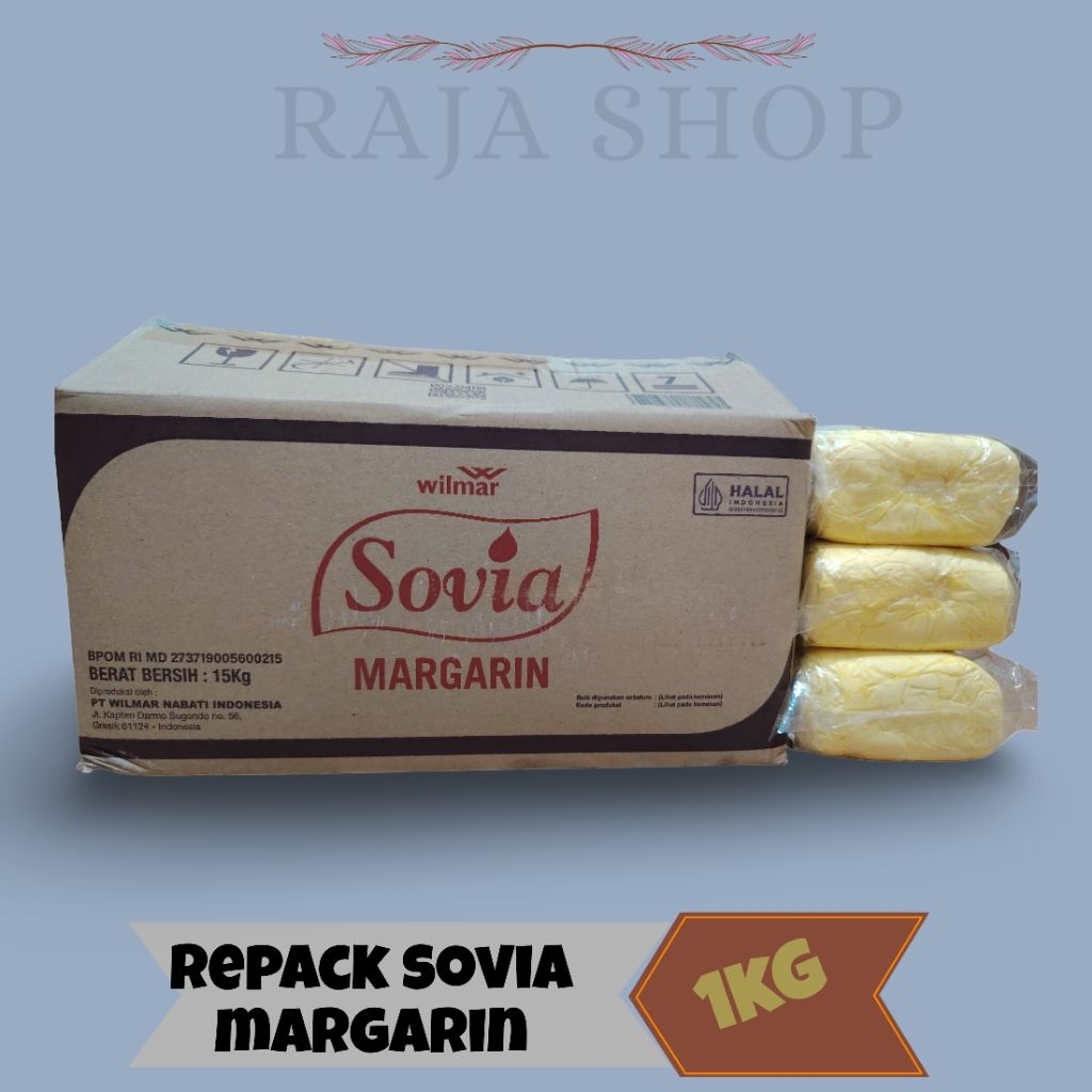 SOVIA MARGARIN KEMASAN REPACK 1KG (MENTEGA)