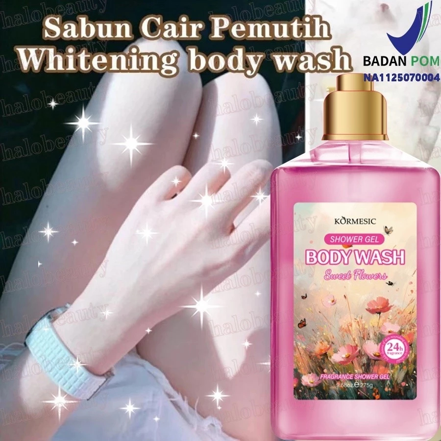 SABUN MANDI CAIR PEMUTIH BADAN BPOM | Body Wash Wangi Tahan Lama & Mencerahkan Kulit