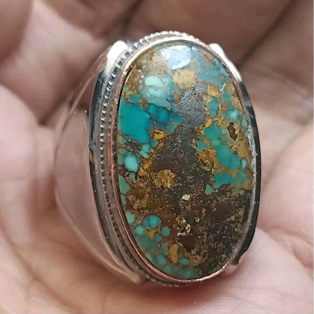 pirus Persia biru tosca serat emas mumbul