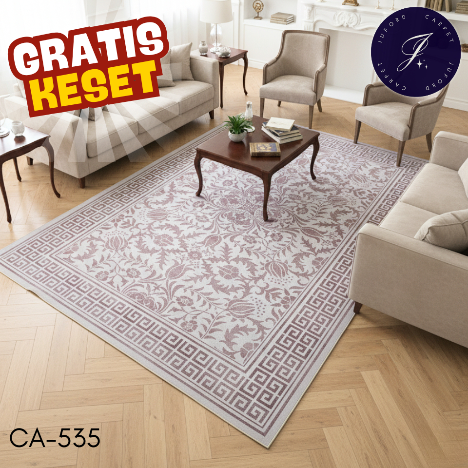 Karpet Ruang Tamu Aesthetic 200x300 180x250 120x200 Murah Empuk Halus Tebal Permadani Juford Carpet