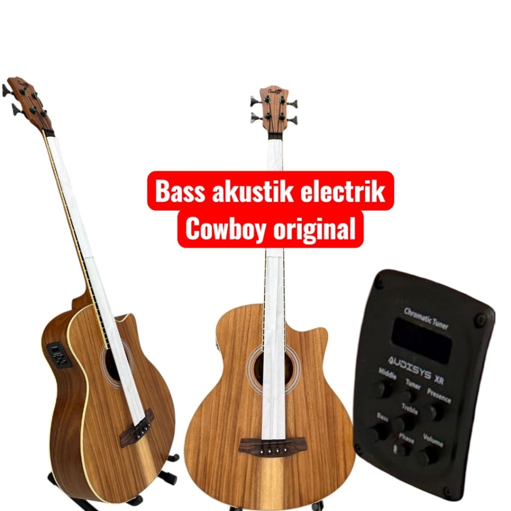bass akustik electrik cowboy original