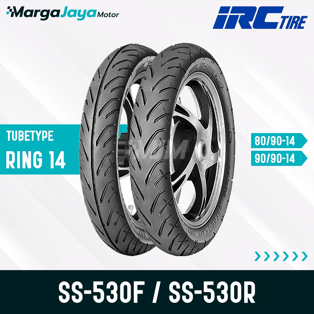 Ban IRC SS-530F SS-530R TT Ring 14 80/90-14 90/90-14 Ban Motor Tubetype