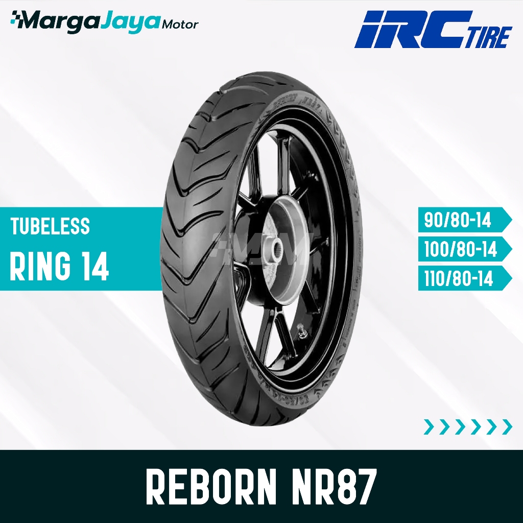 Ban IRC REBORN NR87 TL Ring 14 90/80-14 100/80-14 110/80-14 Ban Motor Tubeless