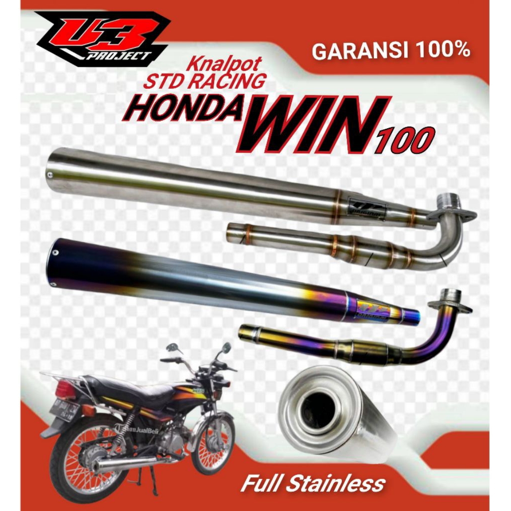 Knalpot Honda Win100 Original Standar Racing
