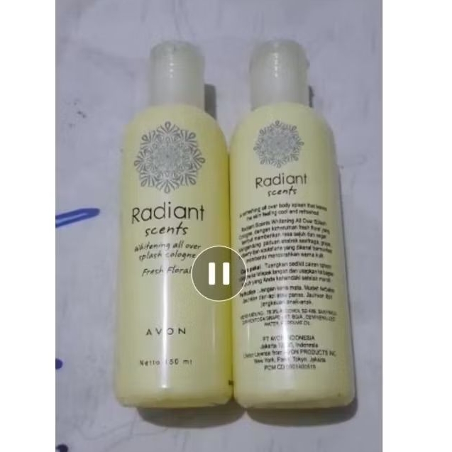 parfumed splash cologne radiant scents 150ml merk avon harga keluar batam