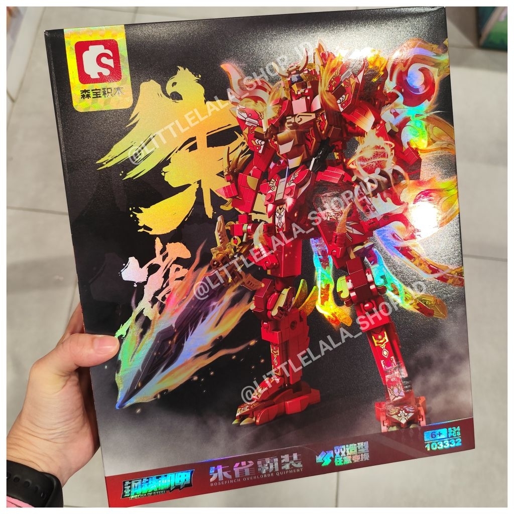 Mainan robot mecha of steel anak cowok/kado anak cowok/Mainan rakitan seri Mecha of Steel dengan des