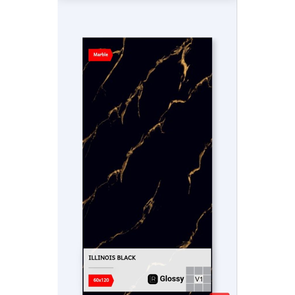 Granit Lantai 60x120 hitam motif gold lilinois black concord