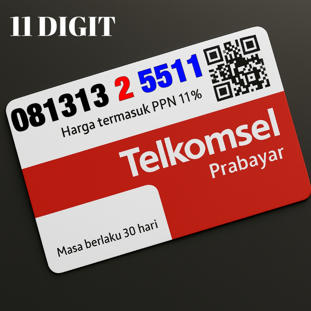 Nomor Cantik Telkomsel Simpati 11 DIGIT - 081313 2 5511