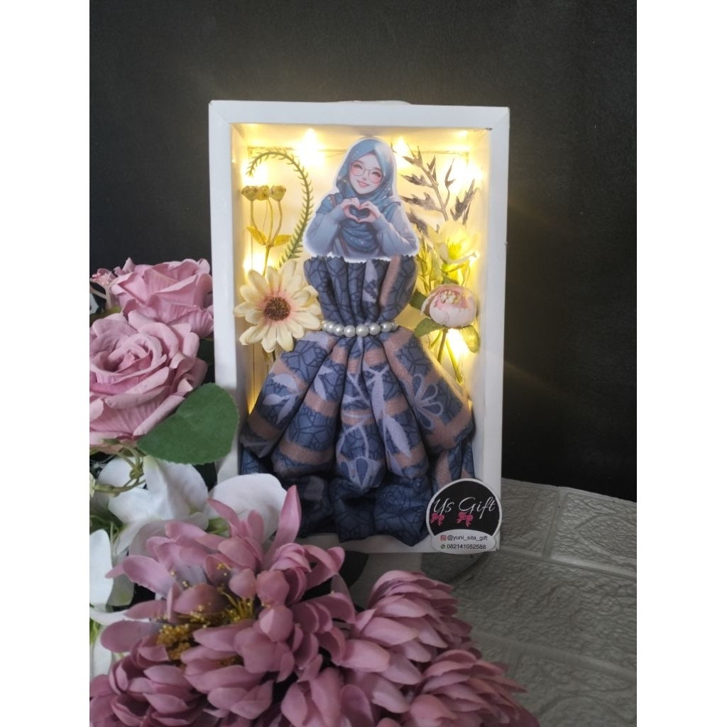 kado jilbab/kado hari guru/kado jilbab box hari guru