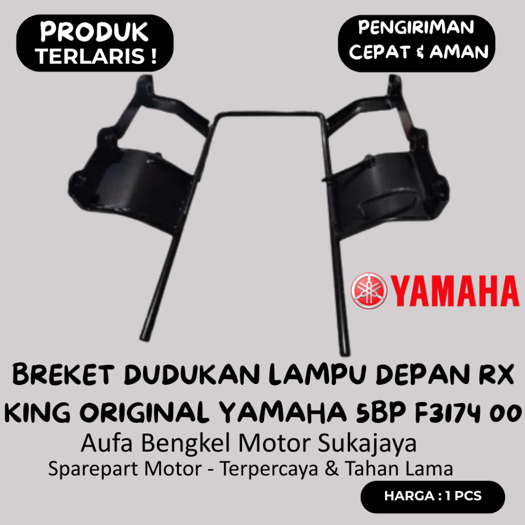 Original Yamaha Breket Dudukan Lampu Depan RX King 5BP F3174 00 2002 2003 2004 2005 2006 Bereket Bre