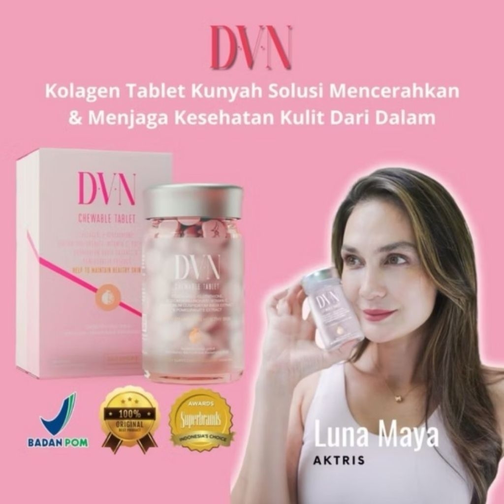 Dvine Collagen Original Kemasan Baru isi 60 Butir