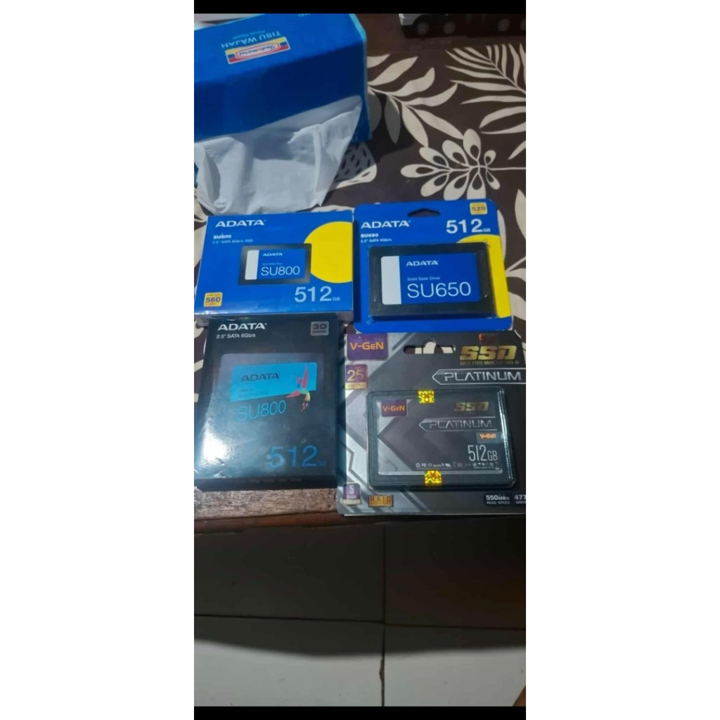 SSD Adata SU650/SU800 VGEN PLATINUM 512GB SSD Internal 2.5" SATA III